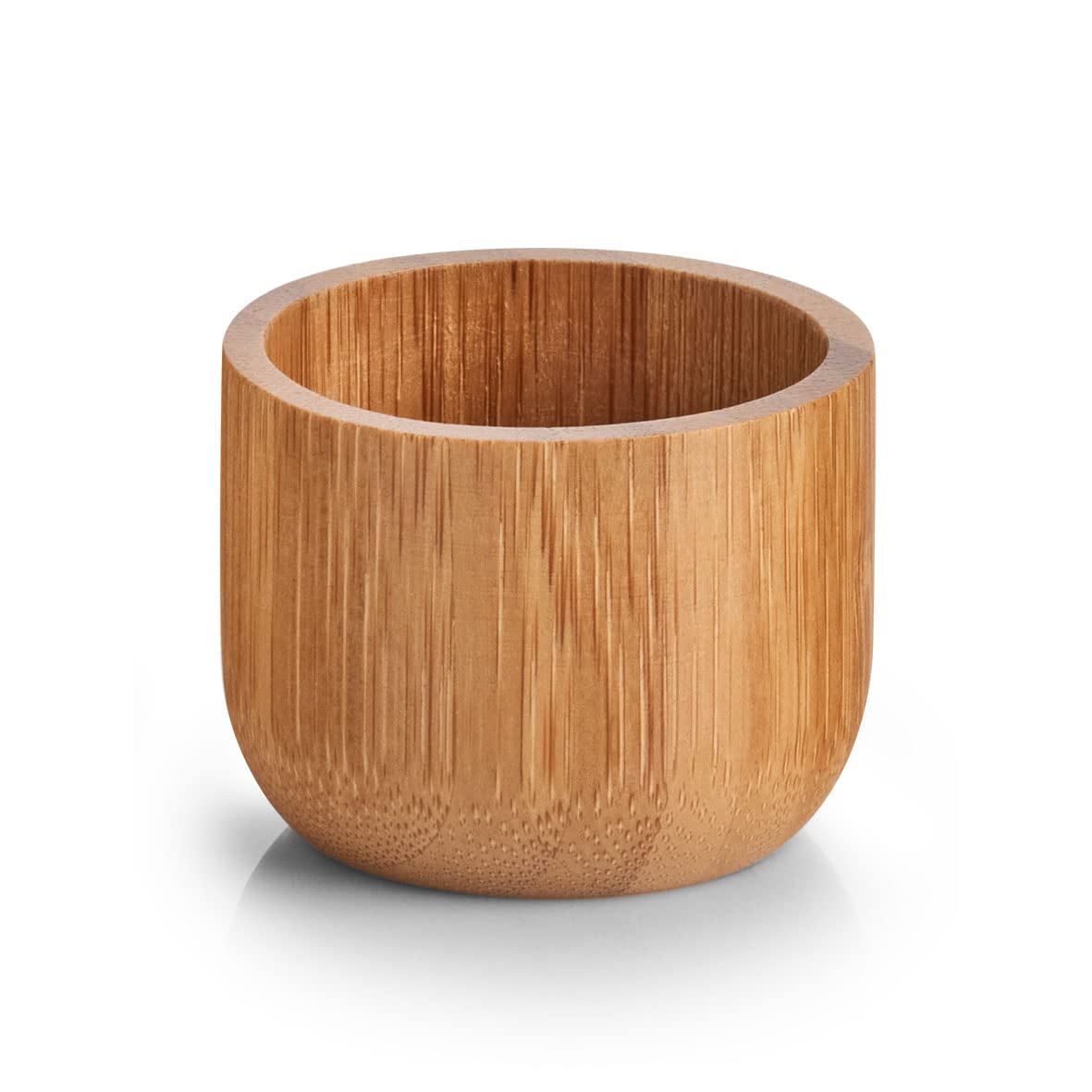Zeller 25368 Lot de 4 coquetiers en bambou Ø 5 x 4 cm