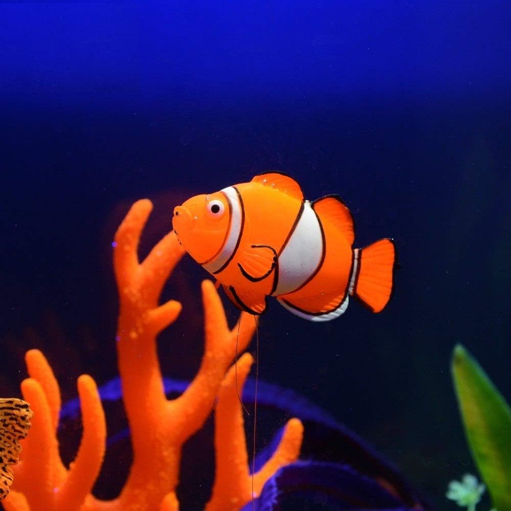 Aquamarine Aquarium Artificial Fish Float in Water Simulated Fake Fish for Aquarium Fish Tank Decoration Accessories Supplies