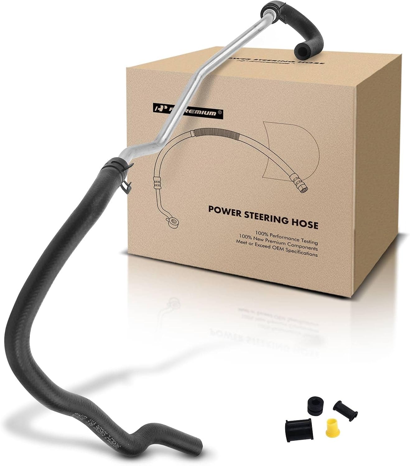 A-Premium Power Steering Return Hose Line Assembly Compatible with Toyota Corolla, Matrix, 2003 2004 2005 2006 2007 2008, 1.8L, Pipe To Reservoir