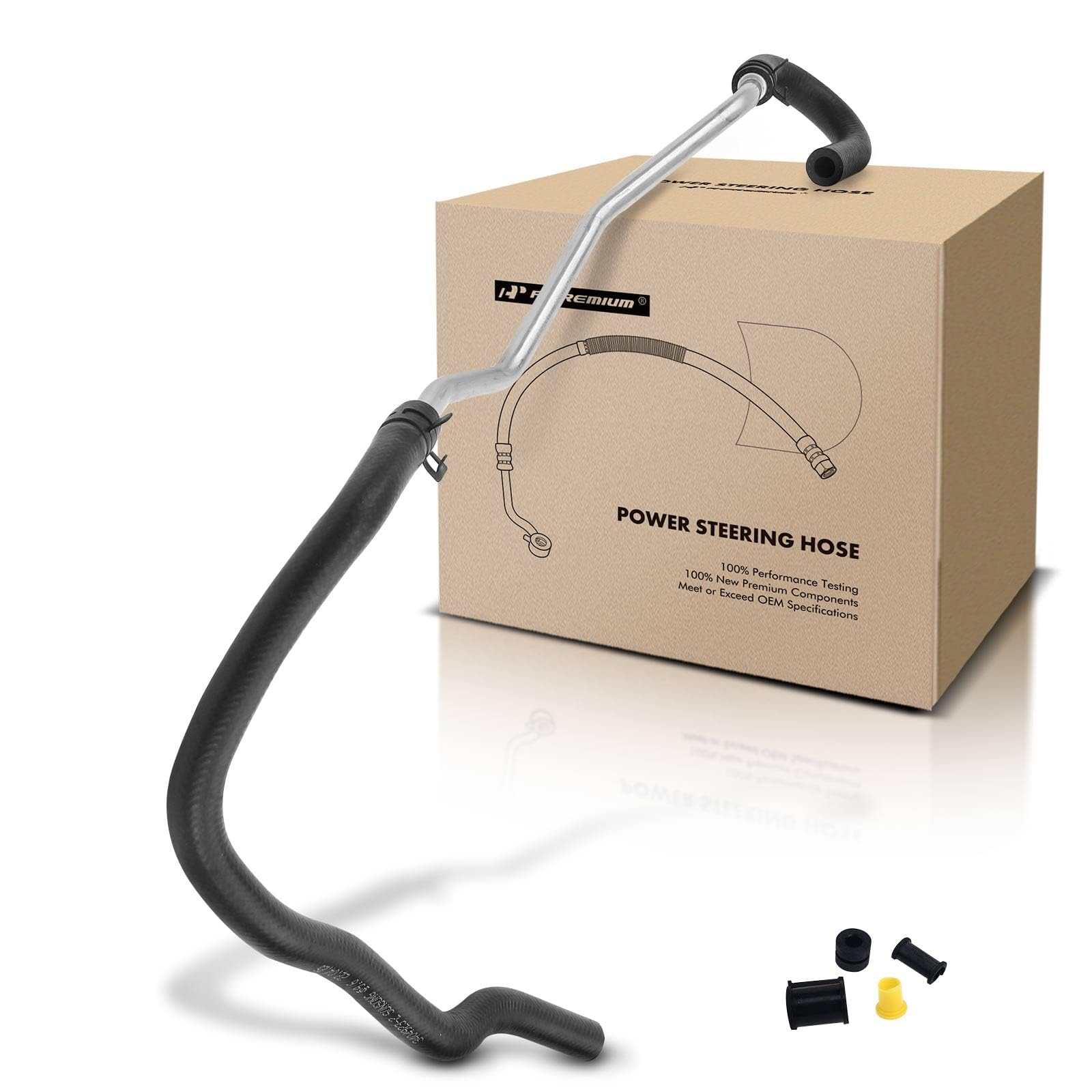 A-Premium Power Steering Return Hose Line Assembly Compatible with Toyota Corolla, Matrix, 2003 2004 2005 2006 2007 2008, 1.8L, Pipe To Reservoir