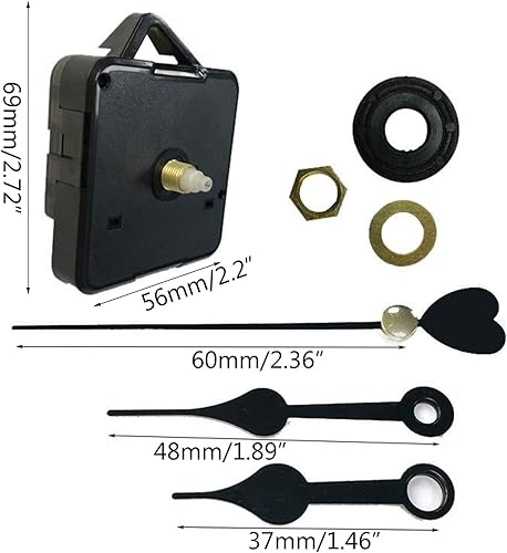 Miniatura 3 de Mecanismo de movimiento de reloj de cuarzo de eje largo DIY Kit de motor de reloj de cuarzo con punteros Kit de reloj de cuarzo DIY Accesorios Reloj