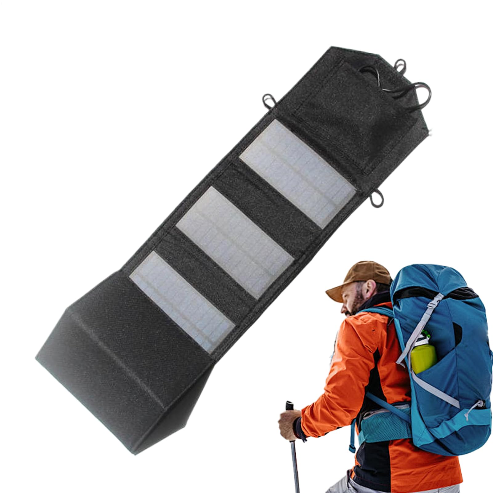 Panneau solaire pliable étanche avec système de charge portable haute efficacité