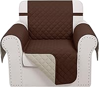 Vista 15 de Fundas reversibles para sofá biplaza, protector de muebles (sofá biplaza, camello/beige)