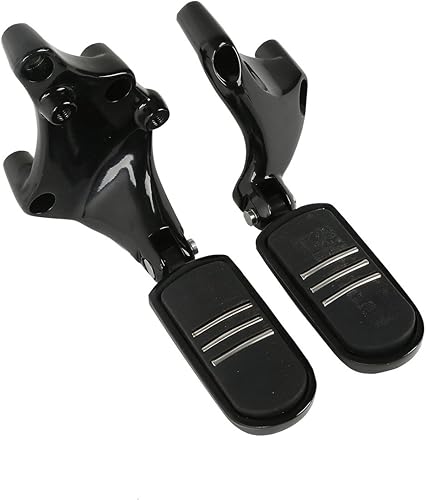 Miniatura 4 de XMT-MTO - Estriberas traseras estilo Streamliner con soportes para H-D forty Eight Iron 883 Seventy Two Sportster 1200 Sportster 883 2014-2020, negro