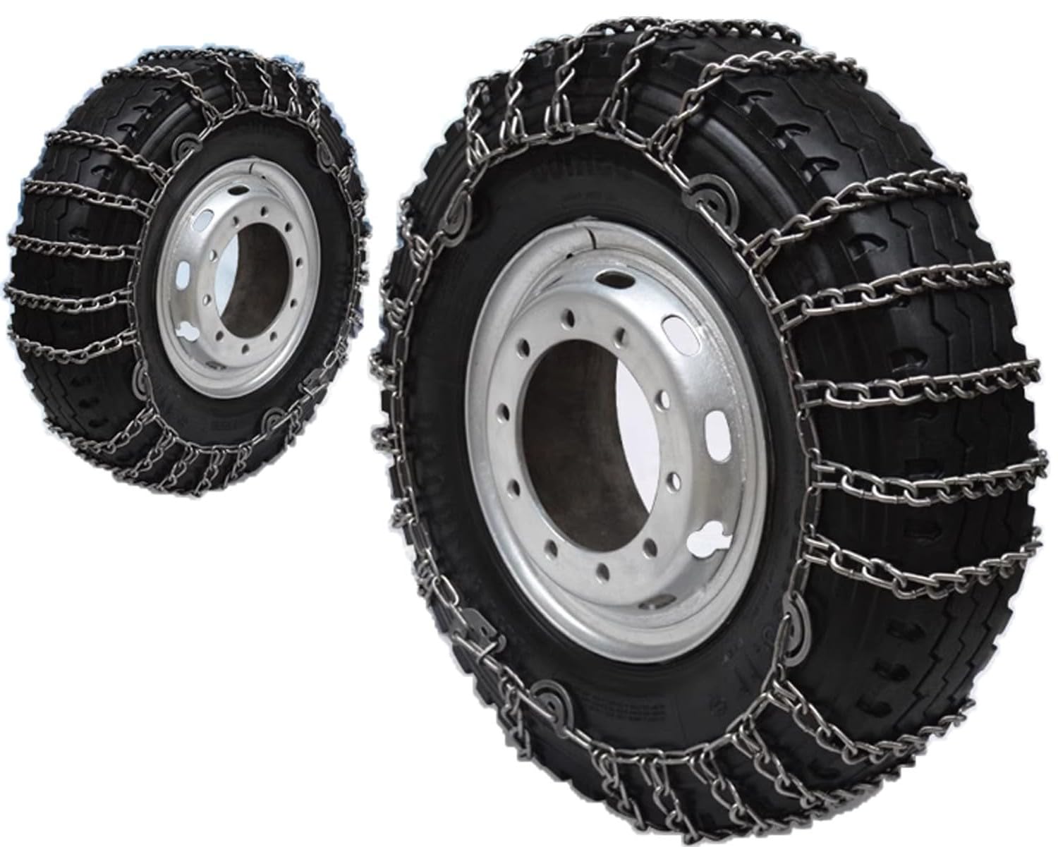 YAGOLD 2pc Snow Chains for Semi Trucks Snow Chains for Car Tires Universal Metal Tire Chains for SUV Trucks Pickup Trucks Semi Trucks Van Dually Trucks ATV Light Truck 9mm_295/70R22.5 9mm 225/75R17.5