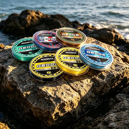 ROCRETA Geode Braided Fishing Line, 8 Strands Colored Braid Lines, 10-200lb by ROCRETA - Used condition - Image 7