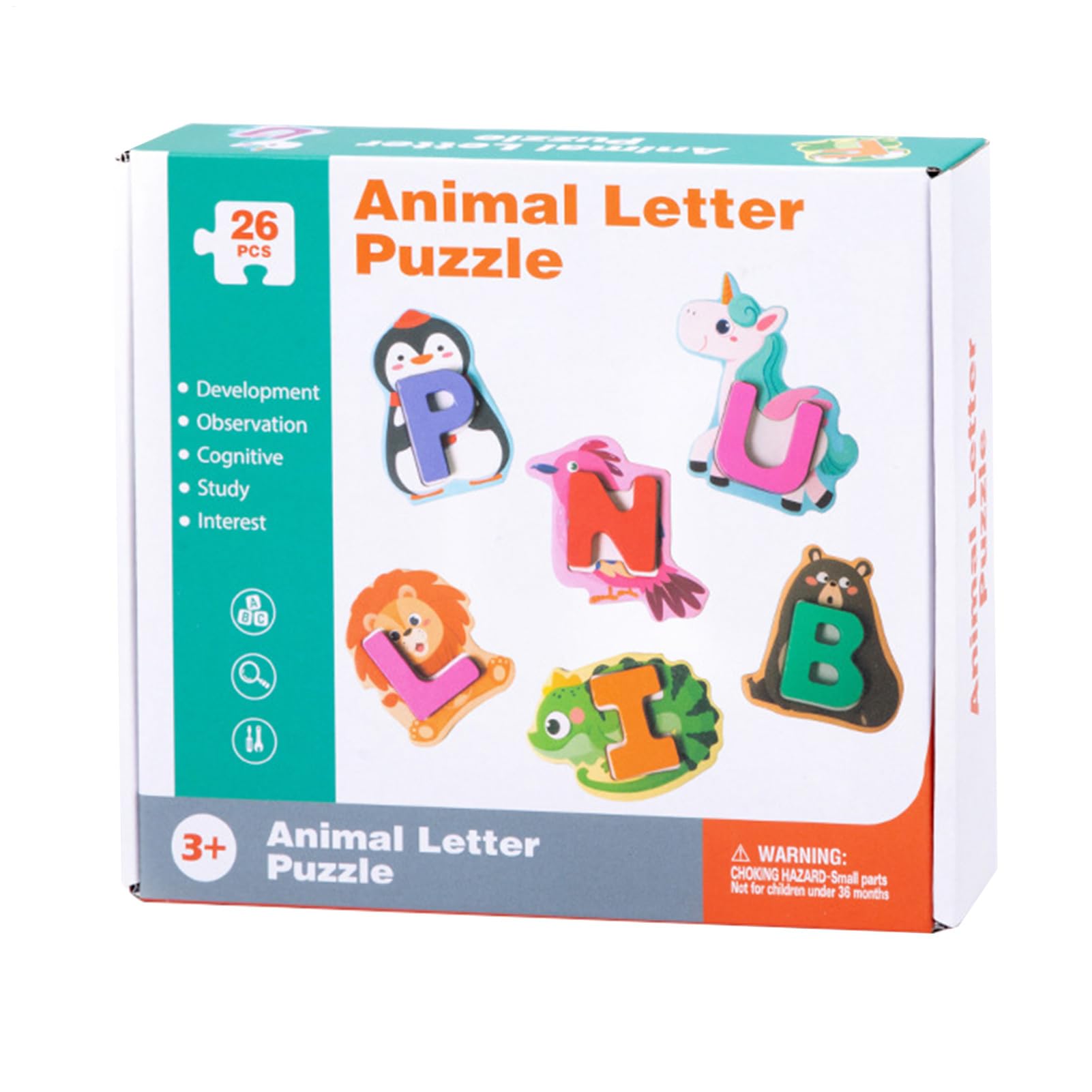 Alphabet Puzzle Book - Alphabet Animal Puzzles | Alphabet Puzzles Toy for Children, Educational Toy for Girls, Peg, Wooden Letters, Classroom Nursery Homeschool.