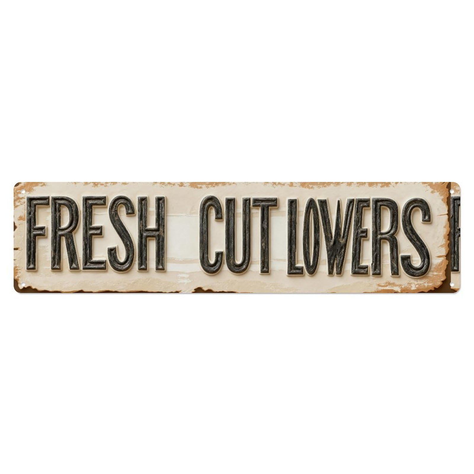 Fresh Cut Flowers Metal Tin Sign Plaque