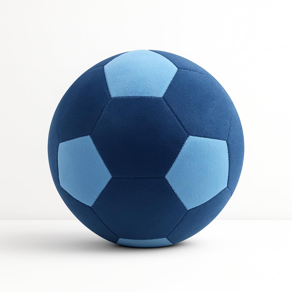 Toyingly Soccer Ball, Two-Tone Blue, 20 cm, Hexagonal Panel Design-image-29