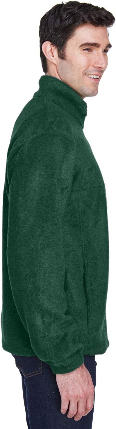 Harriton Men's 8 oz. Full-Zip Fleece 6XL HUNTER - Image 4