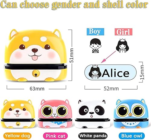 Miniatura 5 de Sello de firmaSello personalizado con nombre  5 estilos y 4 colores de tinta y 50 opciones de fuenteTinta gratis