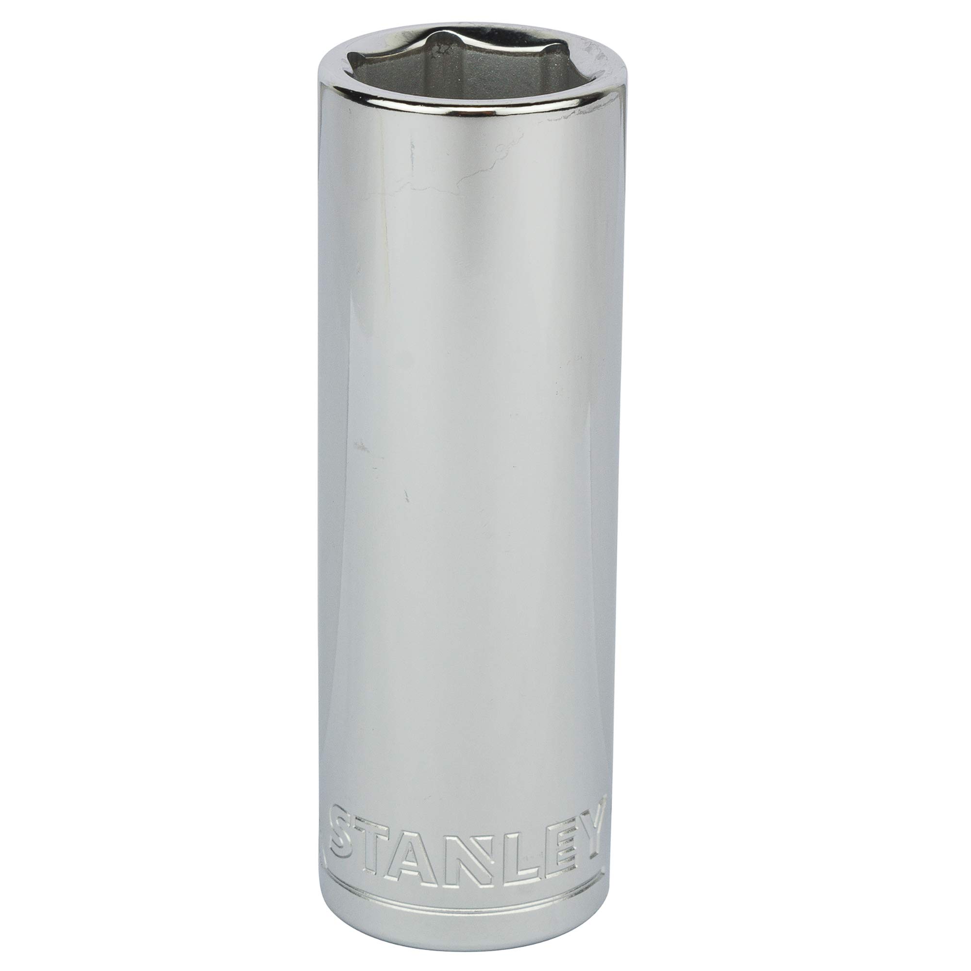STANLEY STMT73333-8B-12 Chrome Vanadium Steel 6 Point Deep Socket 1/2 inch 19 mm Silver-image-31