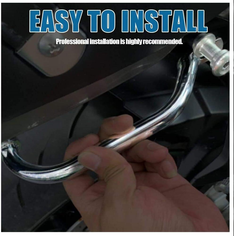 Motorcycle Rear Passenger Hand Grab Bar Compatible with Z900RS Z 900 RS 2017-2025 Rear Seat Rail (Black)