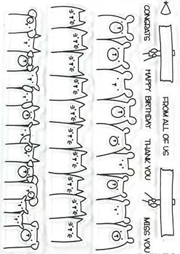 Miniatura 5 de Juego de sellos y troqueles transparentes de silicona con diseño de animales de feliz cumpleaños para hacer tarjetas, plantillas de corte de metal