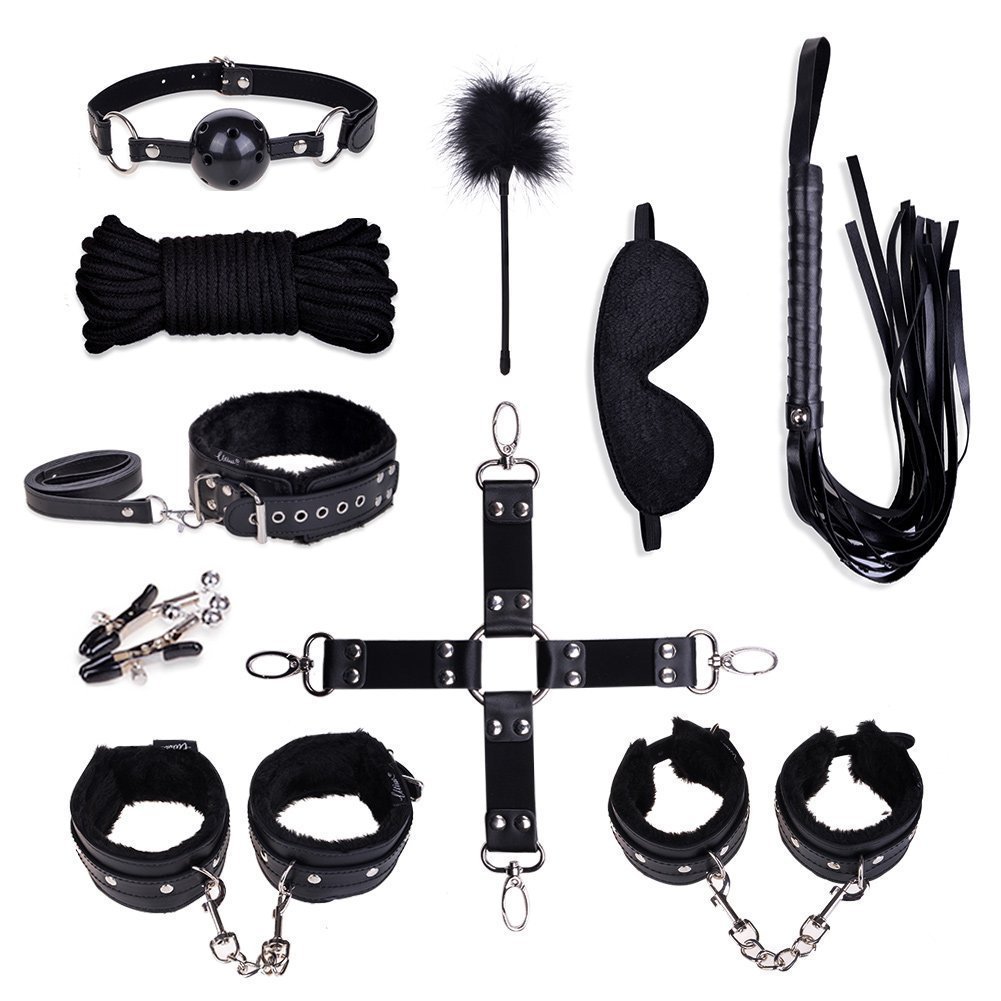 Utimi SM Set Bondage 11 Accessori per Bondage Kit bondage Regolabile per Adulti