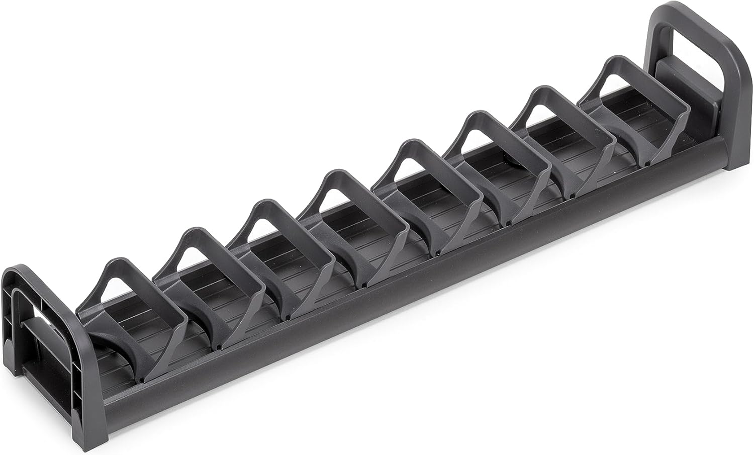 Emuca -Adjustable Plate Holder/Dish Support for Diameter from 187mm (7,3 inch) to 308mm (12,12 inch), Anthracite Grey Finish.