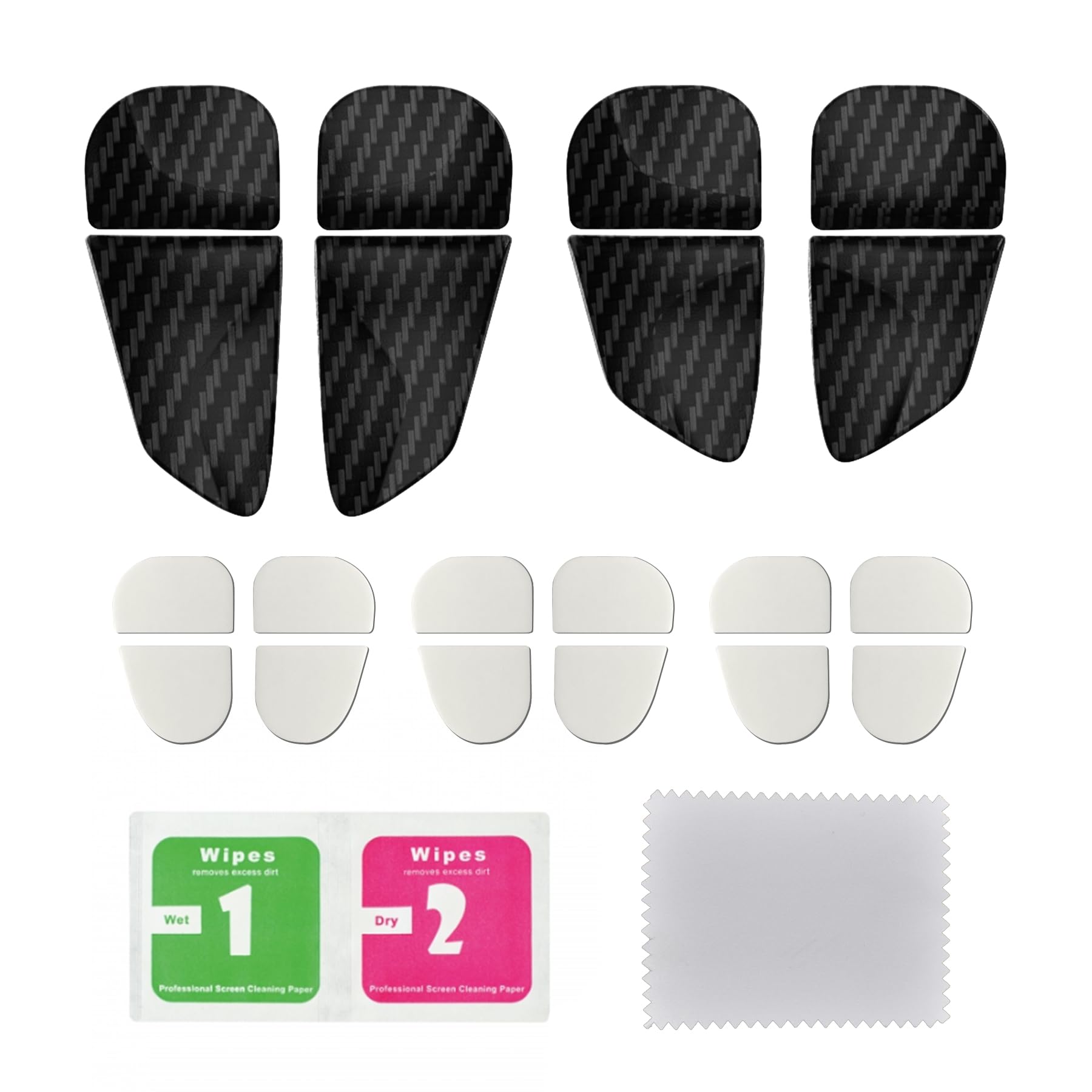 PlayVital Blade 2 Pairs Shoulder Buttons Extension Triggers for ps5 Controller, Game Improvement Adjusters for PS Portal Remote Player, Bumper Trigger Extenders for ps5 Edge - Graphite Carbon Fiber - 3