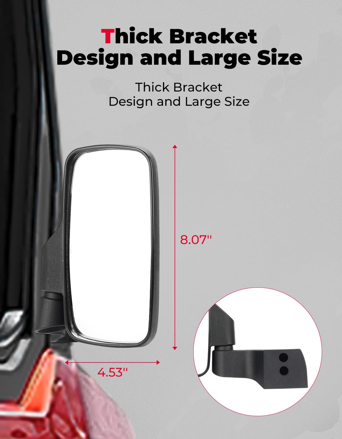 Amazon.com: KEMIMOTO Side Mirrors Compatible With Ranger Crew SP