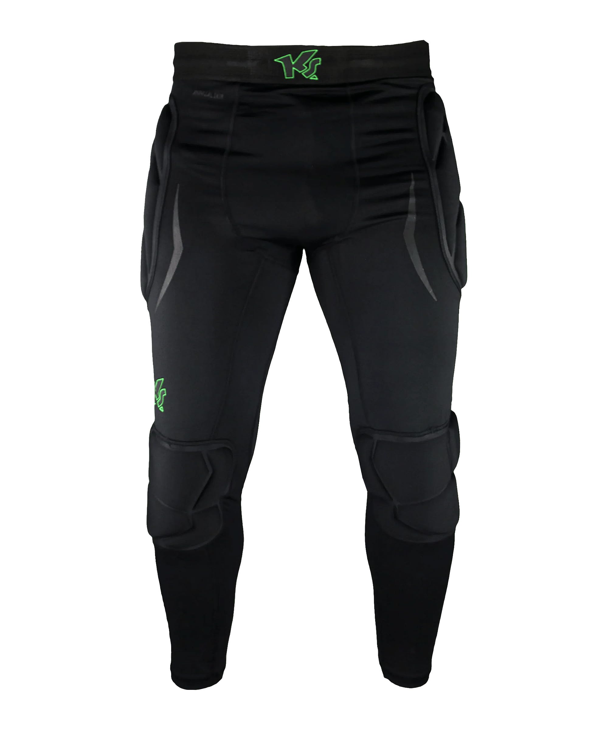 KEEPERsport Torwart Profi Unterziehhose gepolstert Lange Protektionshose für Torhüter Größe 128-XXL