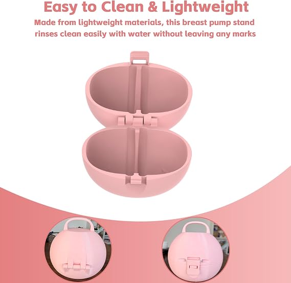 Breast Pump Case Compatible with Eufy S1 Pro, E10 & E20(Pink)