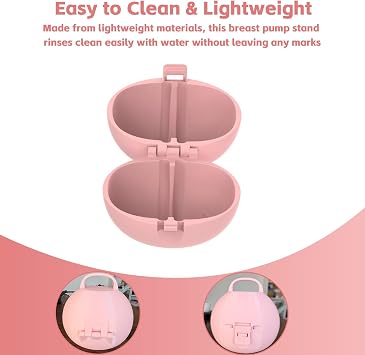 Breast Pump Case Compatible with Eufy S1 Pro, E10 & E20(Pink)