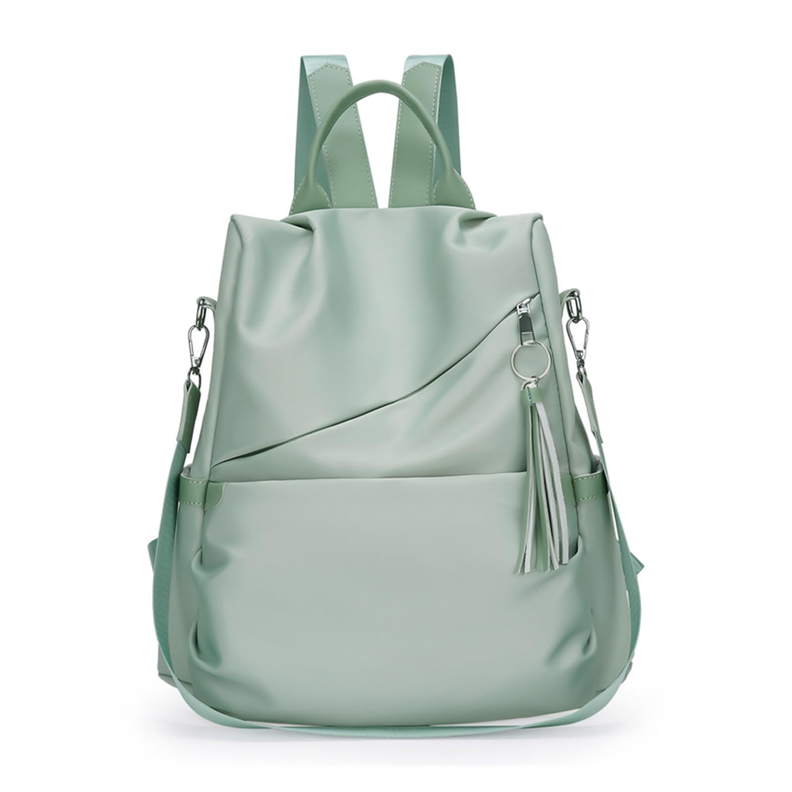 LXJLXD Women Backpack Purse Theft Backpack Adjustable Convertible Shoulder Strap Waterproof Travel Daypack Shoulder Bag(Green)