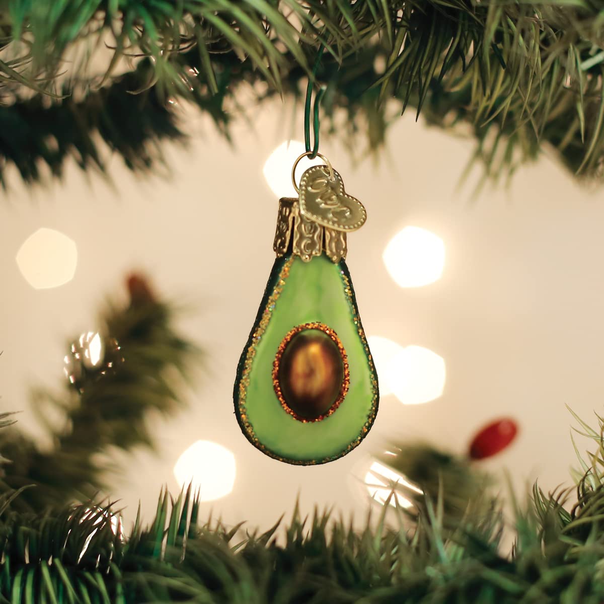 Amazon.co.jp: Old World Christmas Gumdrops ミニアボカドガラス吹き