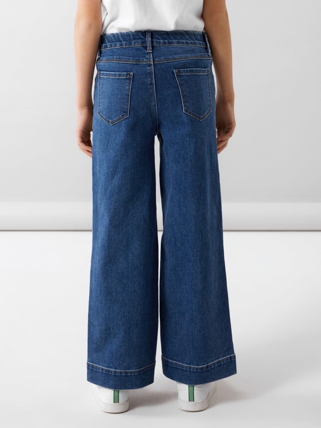 Name IT Nkfrose Hw Wide Jeans 1356-on Noos Fille Pantalon en Jean