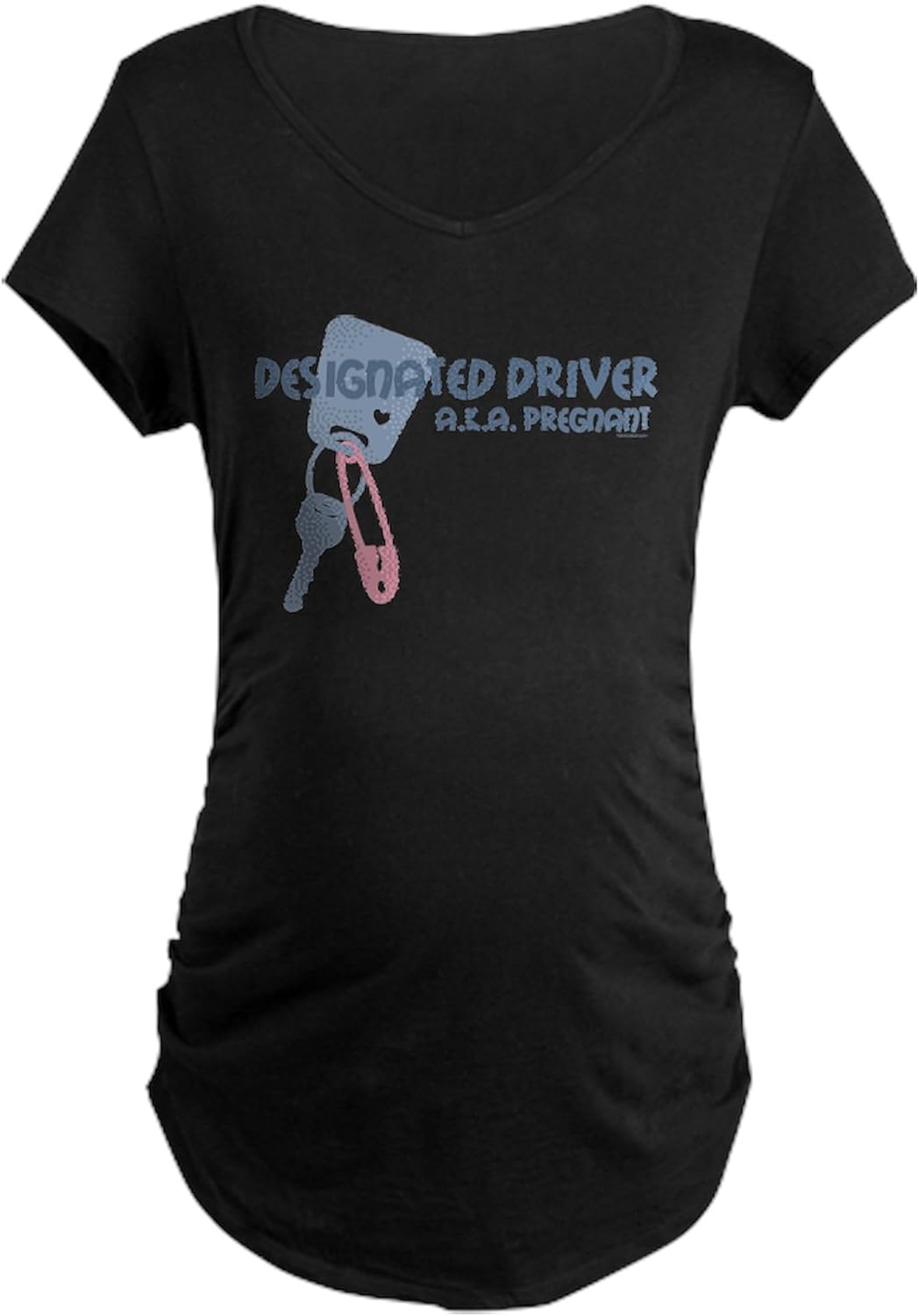 CafePress Designated Driver Maternity Dark T Shirt Women's Maternity Ruched Side T-Shirt