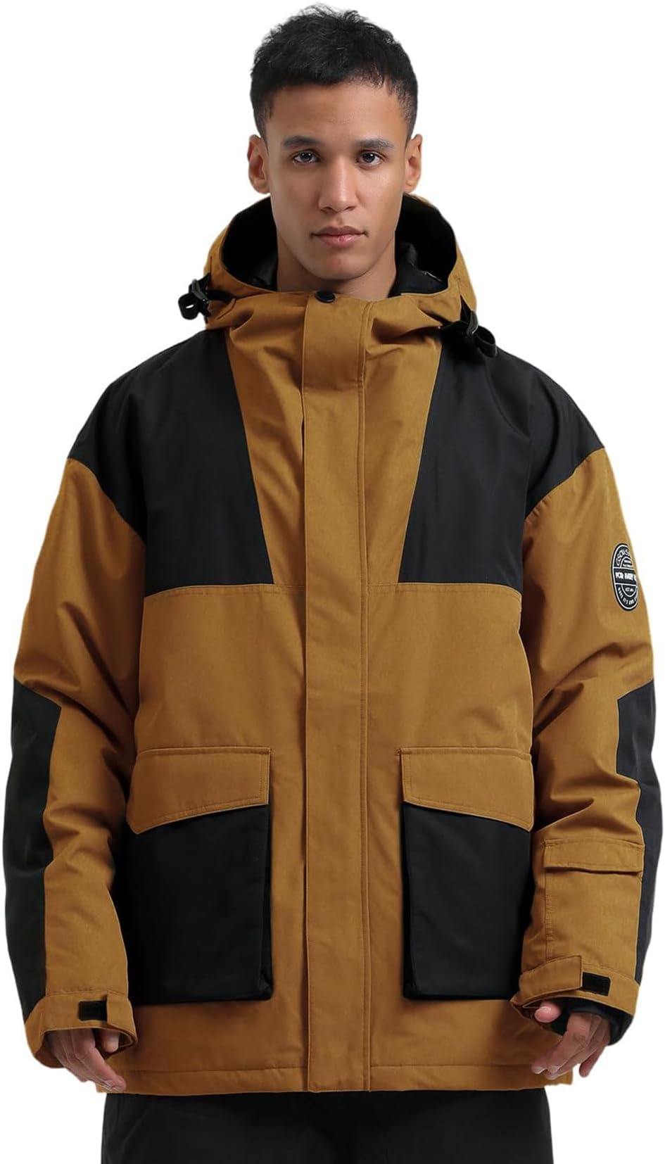 GSOU SNOW Men Ski Jacket Snowboard Snow Coat Warm Winter Waterproof Mountain Hooded