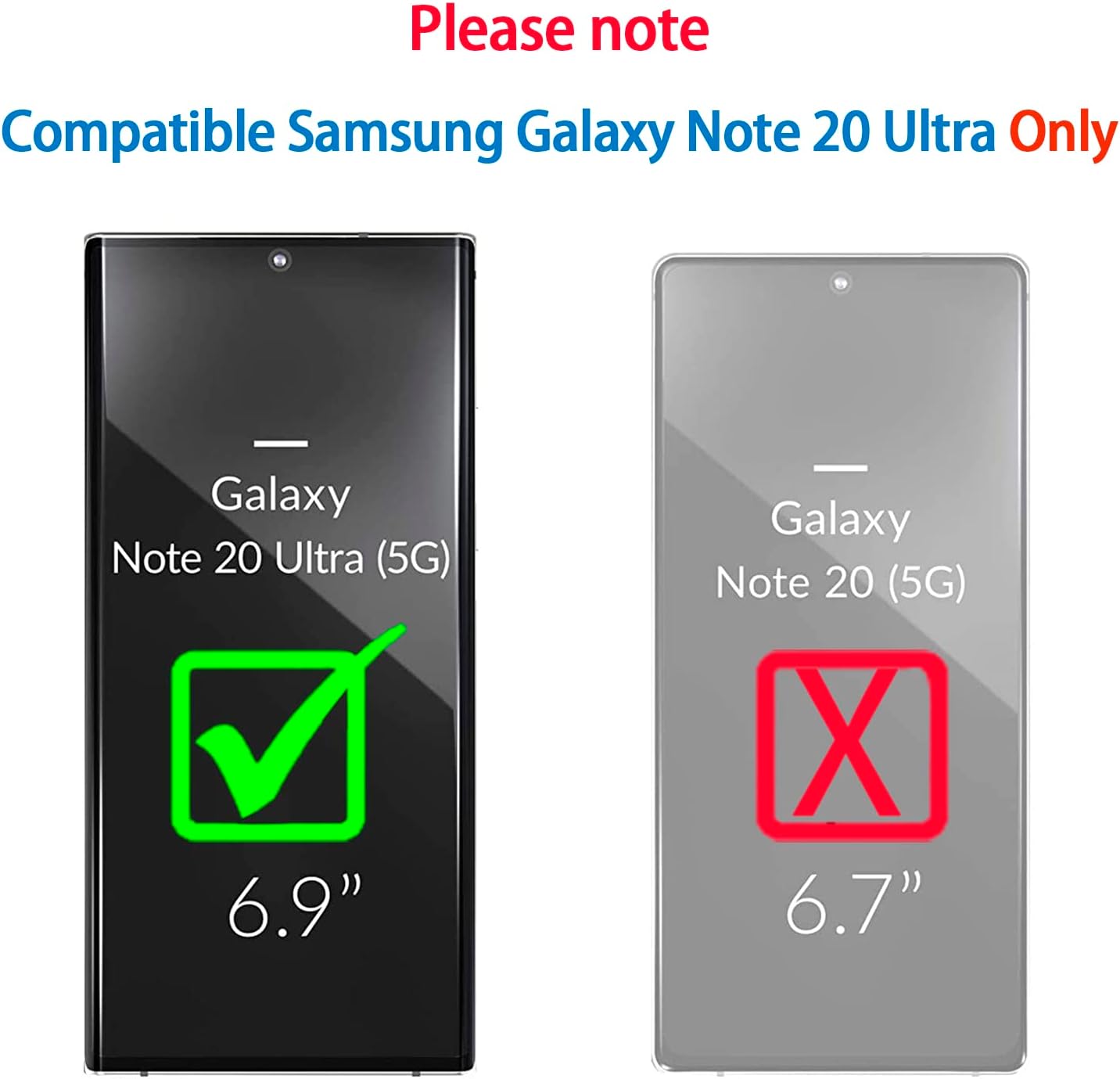 Case for Samsung Galaxy Note 20 Ultra 5G, [Military Grade] Shockproof Protective, Heavy Duty Bumper Phone Cover for Note 20 Ultra 6.9 Inch(with Belt Clip) (Black) - Image 2