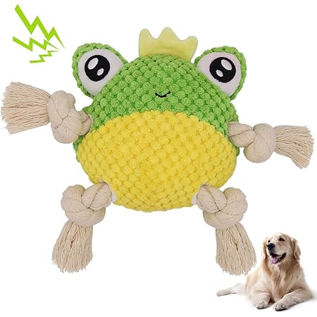 Amazon 犬 おもちゃ 音が鳴る ぬいぐるみ 玩具 噛む マシュマロアニマル 小型犬 中型犬 大型犬 ダックス チワワ プードル 動物 アニマル ペット用品 音の出るおもちゃ ペット 犬用 発声玩具 知育玩具 知育トイ 運動不足解消 耐久性 清潔 安全 カエル Letsgame