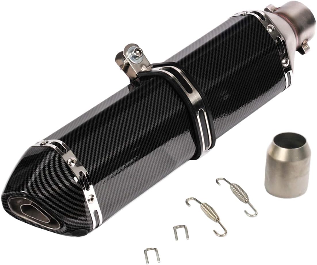 KAJIMOTOR 470mm Universal Motorcycle Dirt Bike ATV Exhaust Muffler Pipe DB Killer 38-51mm