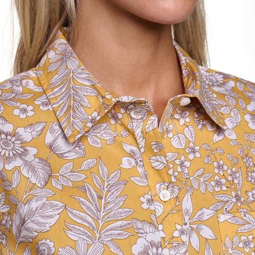 Image of Nautica Women's Button Front Short Sleeve Camp Shirt
