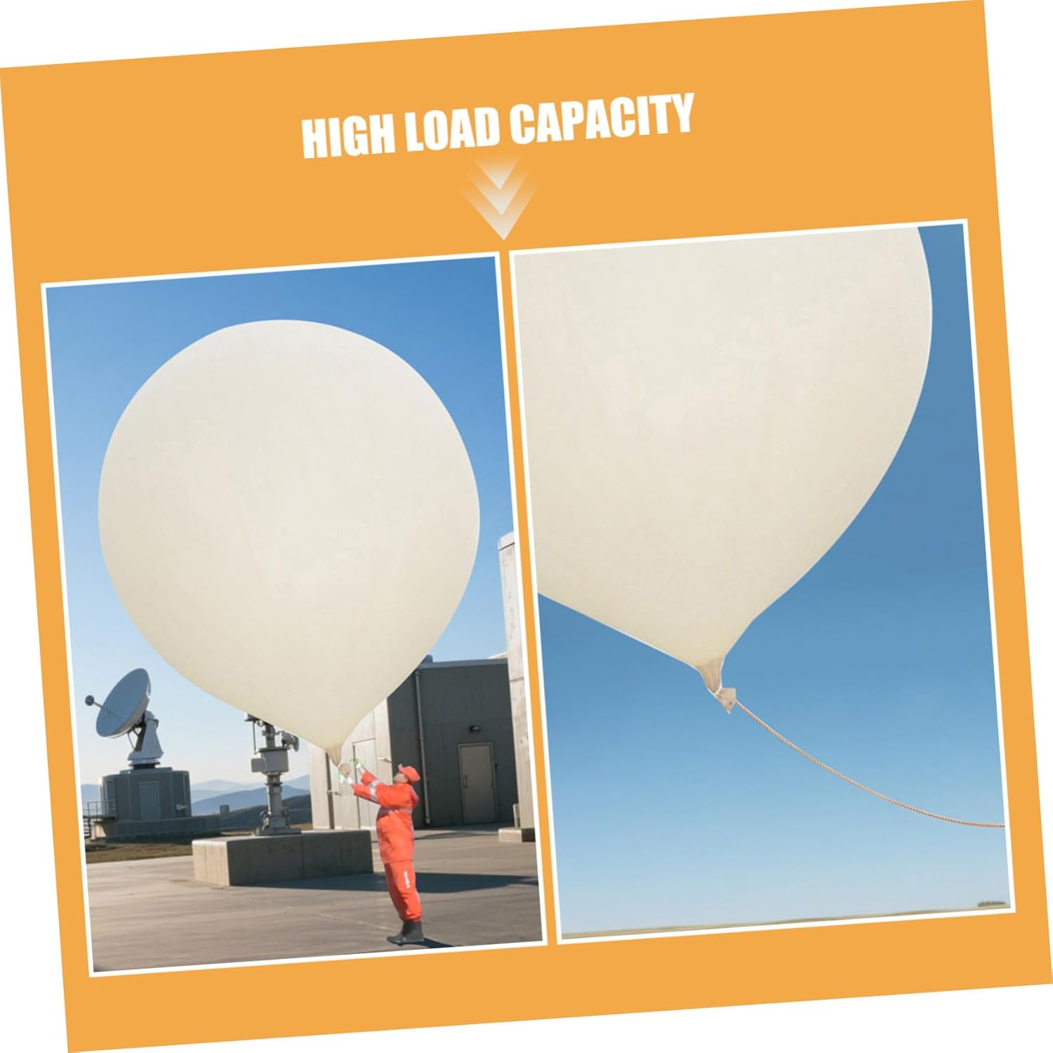 STOBOK ジャンボラテックス気象観測気球 耐久性科学用バルーン 誕生日 パーティー飾り付け 気象調査 上空撮影対応