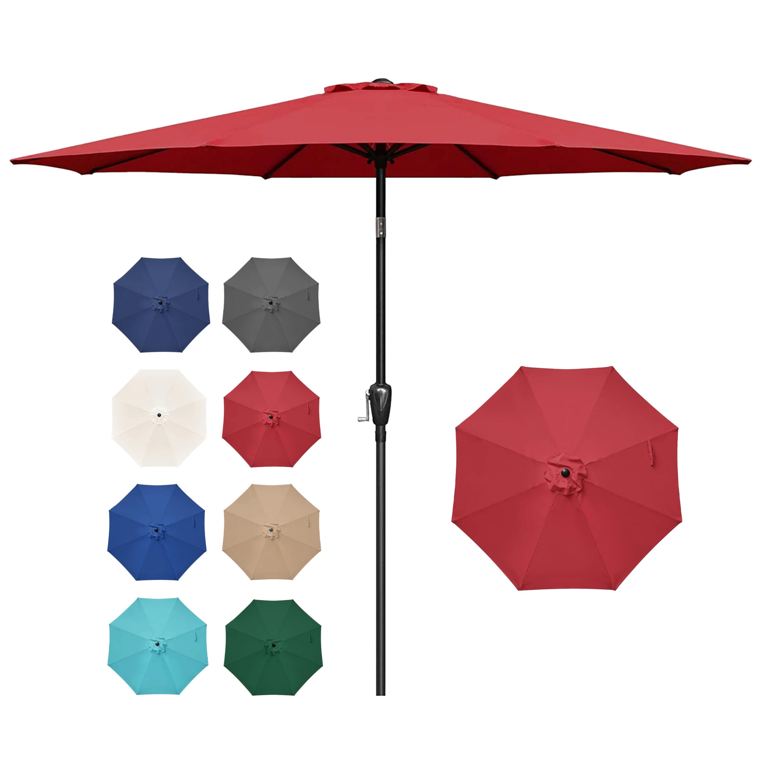 Amazon.com : Simple Deluxe 9FT Outdoor Patio Umbrella Table Market