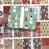 45 Cozy Christmas Poly Weatherproof Labels + Bonus Round Stickers - for Essential Oil Aromatherapy Bottle or Lip Balm Labels by Rivertree Life
