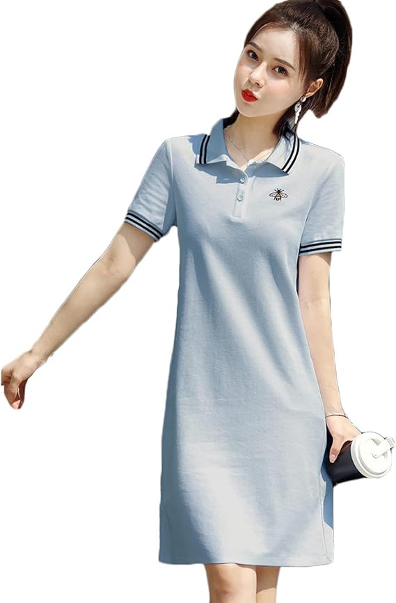 Amazon Co Jp ポロワンピース ロング丈 スリム 運動着 Tシャツ 通気 レディース 半袖 ボタン 刺繍 膝丈ワンピ Poloシャツ 夏コーデ スポーツ 代 30代 40代 50代 襟付き アウトドア ゴルフワンピース ゴルフドレス デニム服 ファッション Amazon Co Jp ポロワンピース ロング丈 スリム 運動着 Tシャツ 通気 レディース 半袖 ボタン 刺繍 膝丈ワンピ Poloシャツ 夏コーデ スポーツ 代 30代 40代 50代 襟付き アウトドア ゴルフワンピース ゴルフドレス デニム服 ファッション