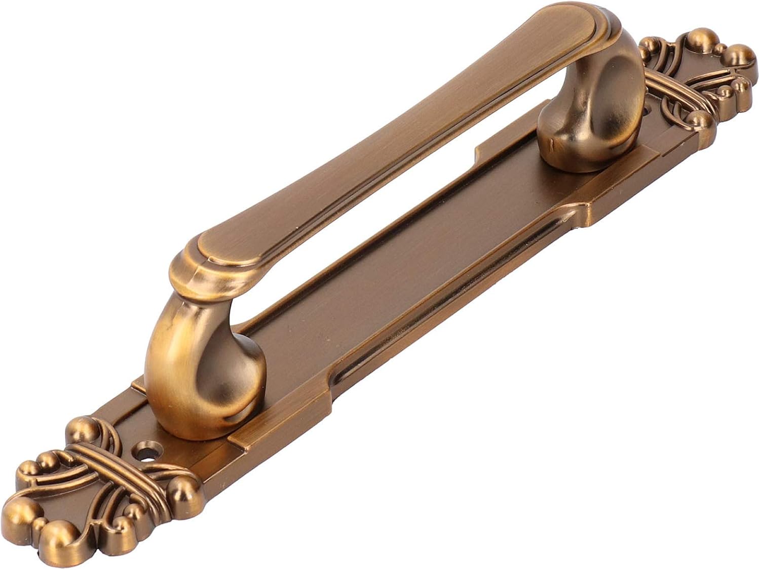 Fdit Zinc Alloy Cabinet Handle, Antique Surface Mount Door Pull 280mm with 195mm Hole Distance European Style Furniture Hardware for Wardrobe Drawer Closet