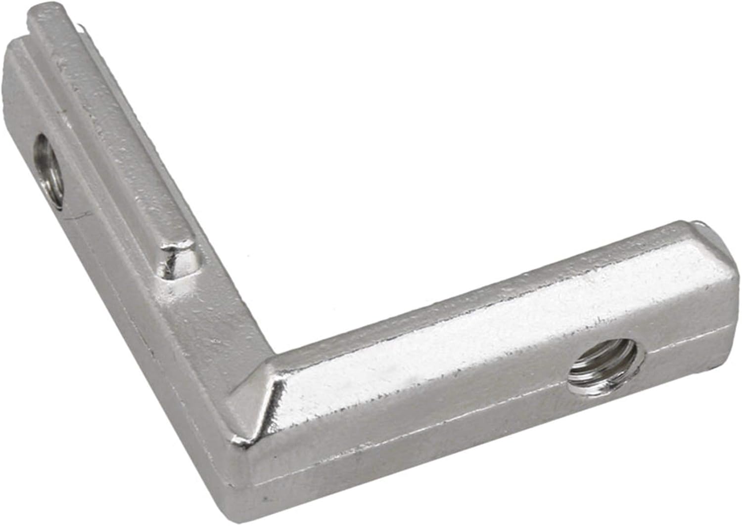 BQLZR Corner Braces Joint Brackets with Srews Right Angle Shape Silver Carbon Steel Interior Corner Connector Joint Bracket for Aluminum Extrusion Profile 2020 Series Slot 6mm Pack of 10 - Image 3