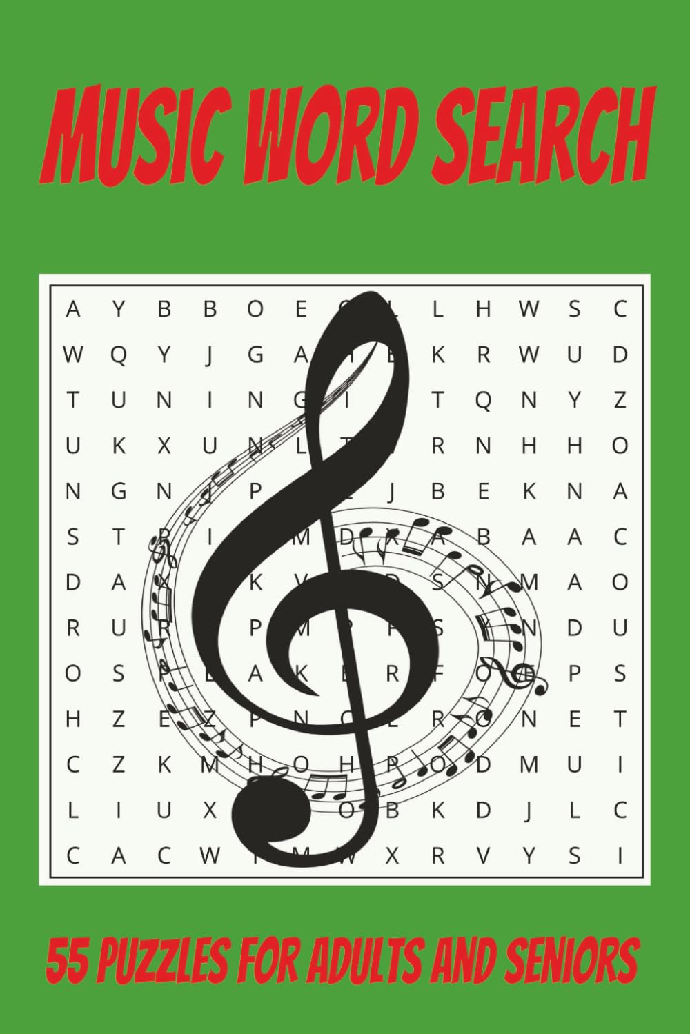 Music Word Search Puzzle Book: 55 Puzzles for Adults and Seniors