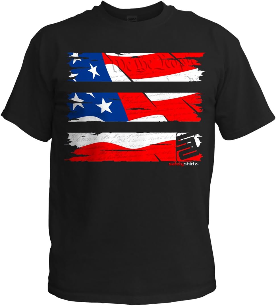 SafetyShirtz Old Glory Tee Clothing, Shoes & Jewelry