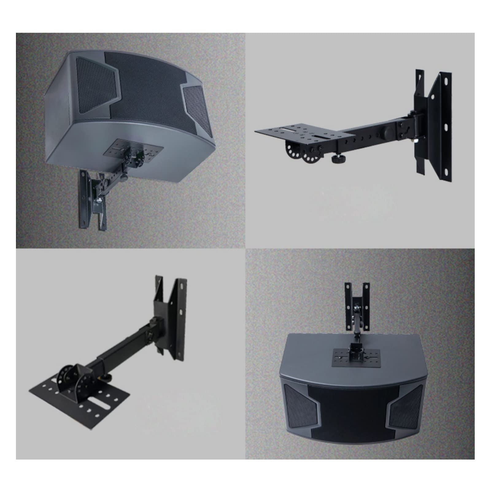 HASMI Studio Soporte Altavoz Soporte de Caja de Sonido Estante de Audio montado en la Pared Soporte de Altavoz Envolvente Engrosado KTV Estantería Tarjeta Paquete Caja Colgador Speaker Stand