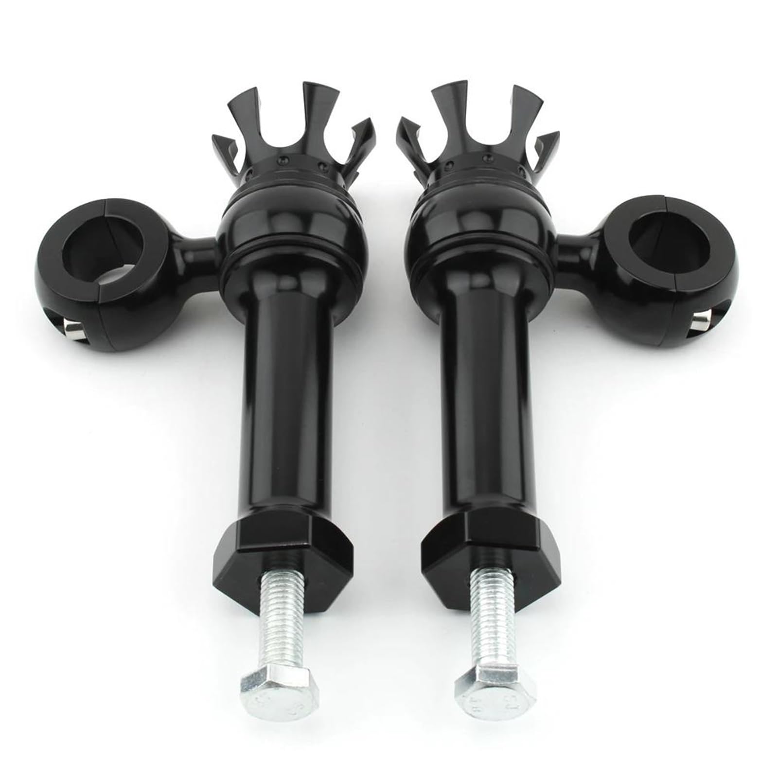 Guidon d'un Pouce avec Rehausseurs Haute Pression pour Dyna Fat Bob FXDFSE