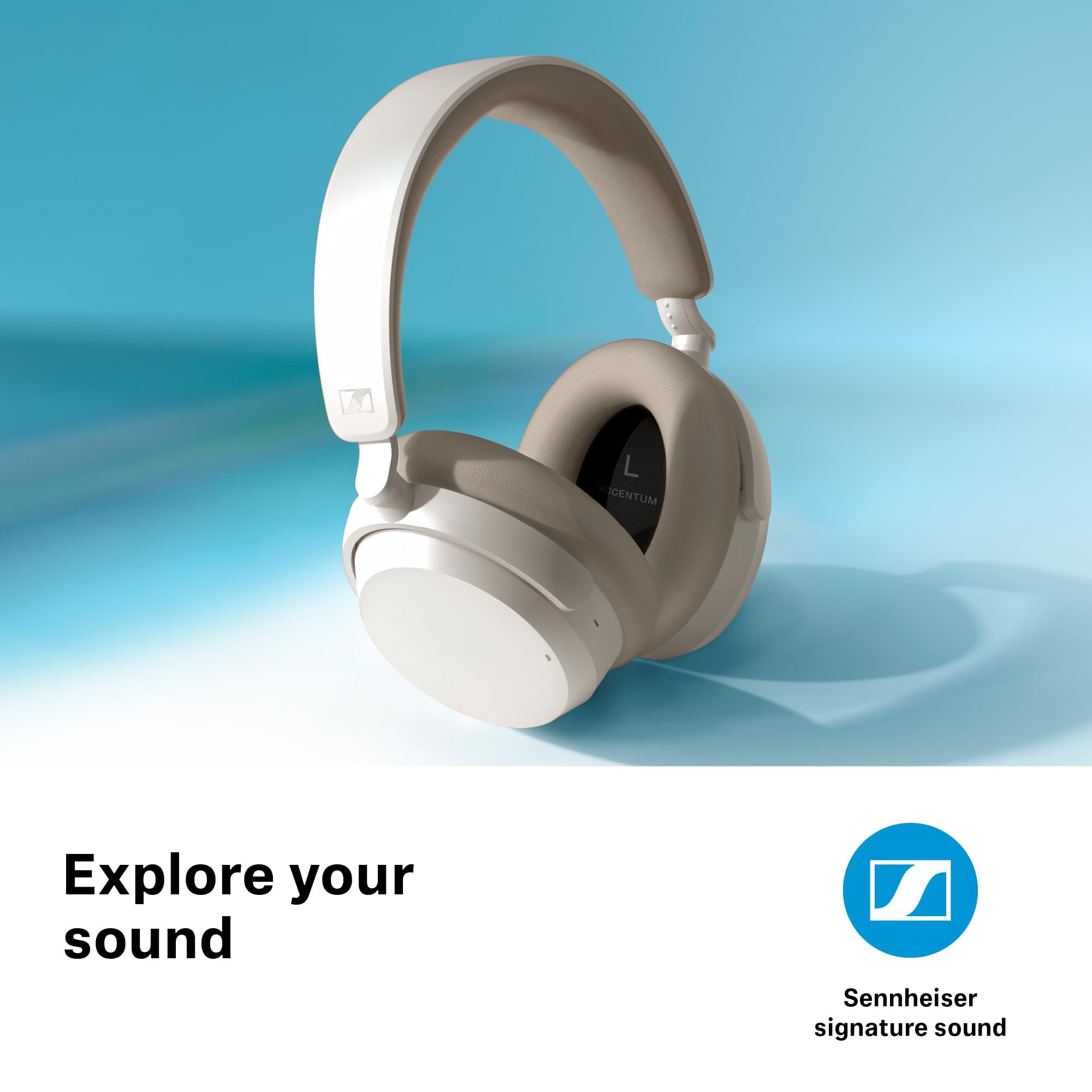Sennheiser Accentum Over-Ear Wireless Headphones, White : Amazon