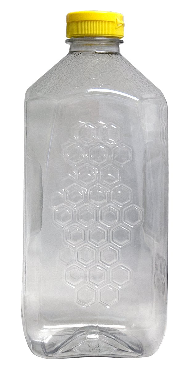 Mann Lake Honeycomb Plastic Jar with Lid, 5-Ounce