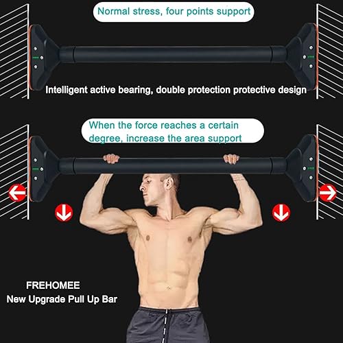 Miniatura 3 de Pull Up Bar for Doorway,Chin Up Bar for Body Workout,Narrow pads,Home Gym Exercise Fitness with Level Meter and Adjustable Width