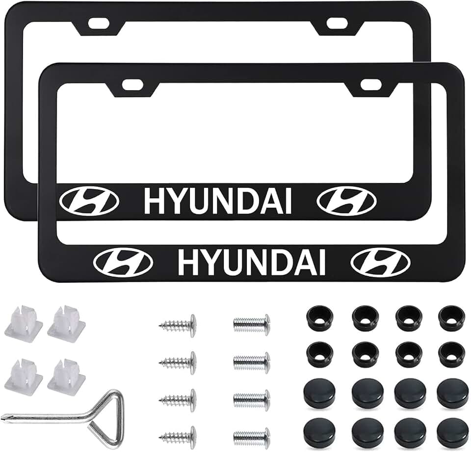 hyundai license plate frame