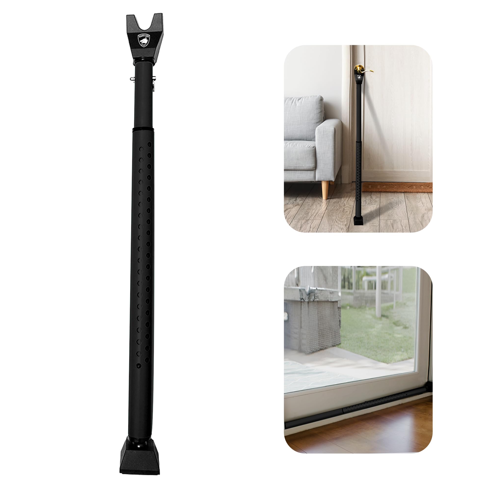 Sliding Door Security Bar, Door Jammer 2-in-1 Adjustable, Door Stoppers Security – 40 Different Adjustments, by Guard Dog Security