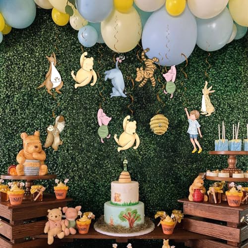 18pcs Hanging Slivers for Winnie Baby Shower Decorations Winnie Birthday Party Decorations by GOPTYOYEE - Used condition - Image 6